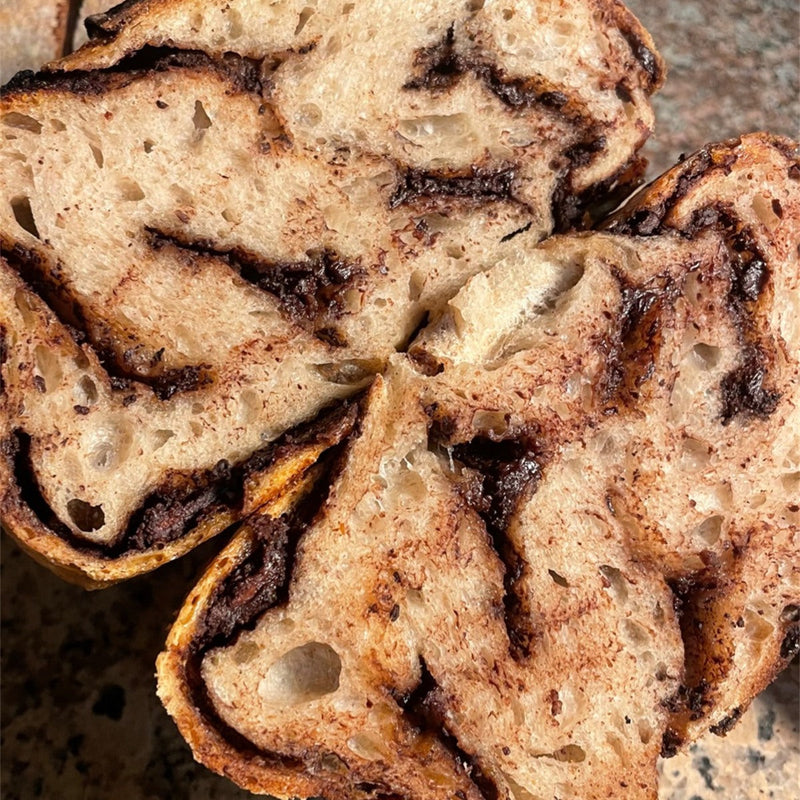 Chocolate chip sourdough bread