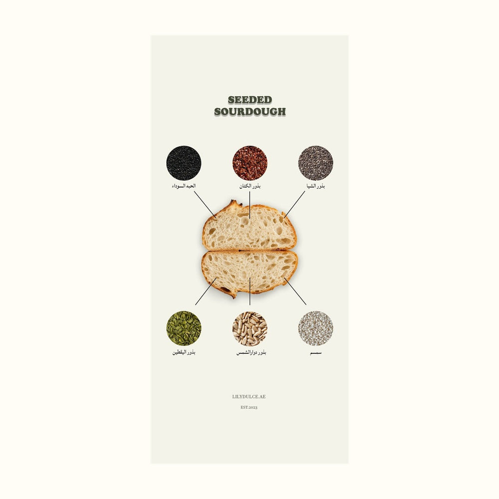 Seeded sourdough bread